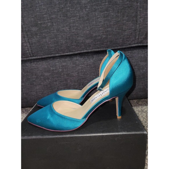 Stiletto Heels 8.5 teal - Picture 6 of 7